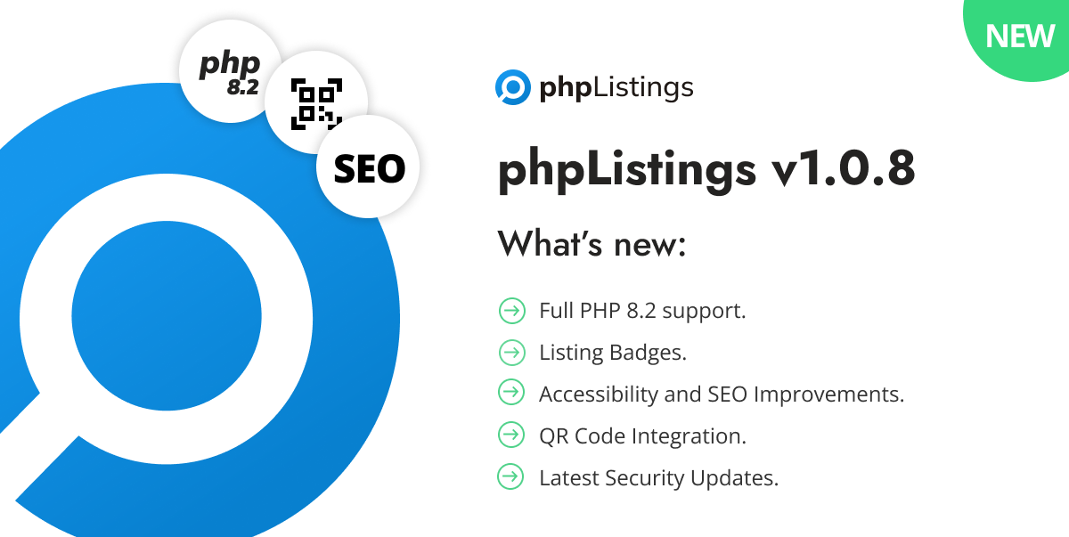 phpListings 1.0.8 new release